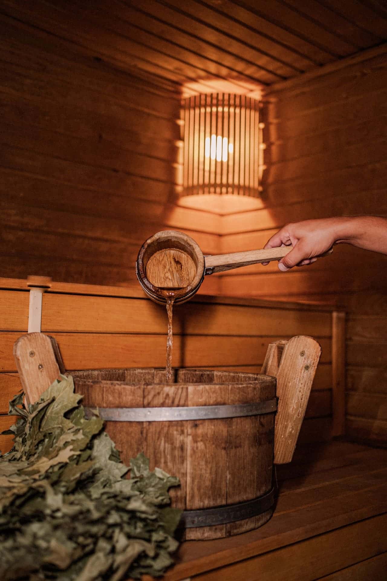 Wood-fired bathhouse